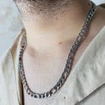 گردنبند مردانه کارتیر نقره ای