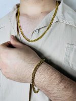 ست دستبند و گردنبند مردانه