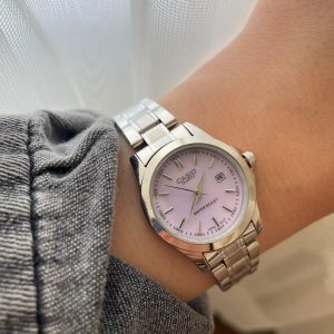 ساعت کاسیو صفحه بنفش زنانه